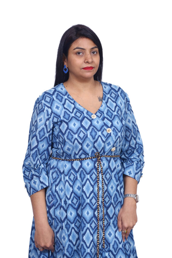 Bagru Print Dress