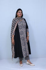 Cream Salwar Dupatta Suit