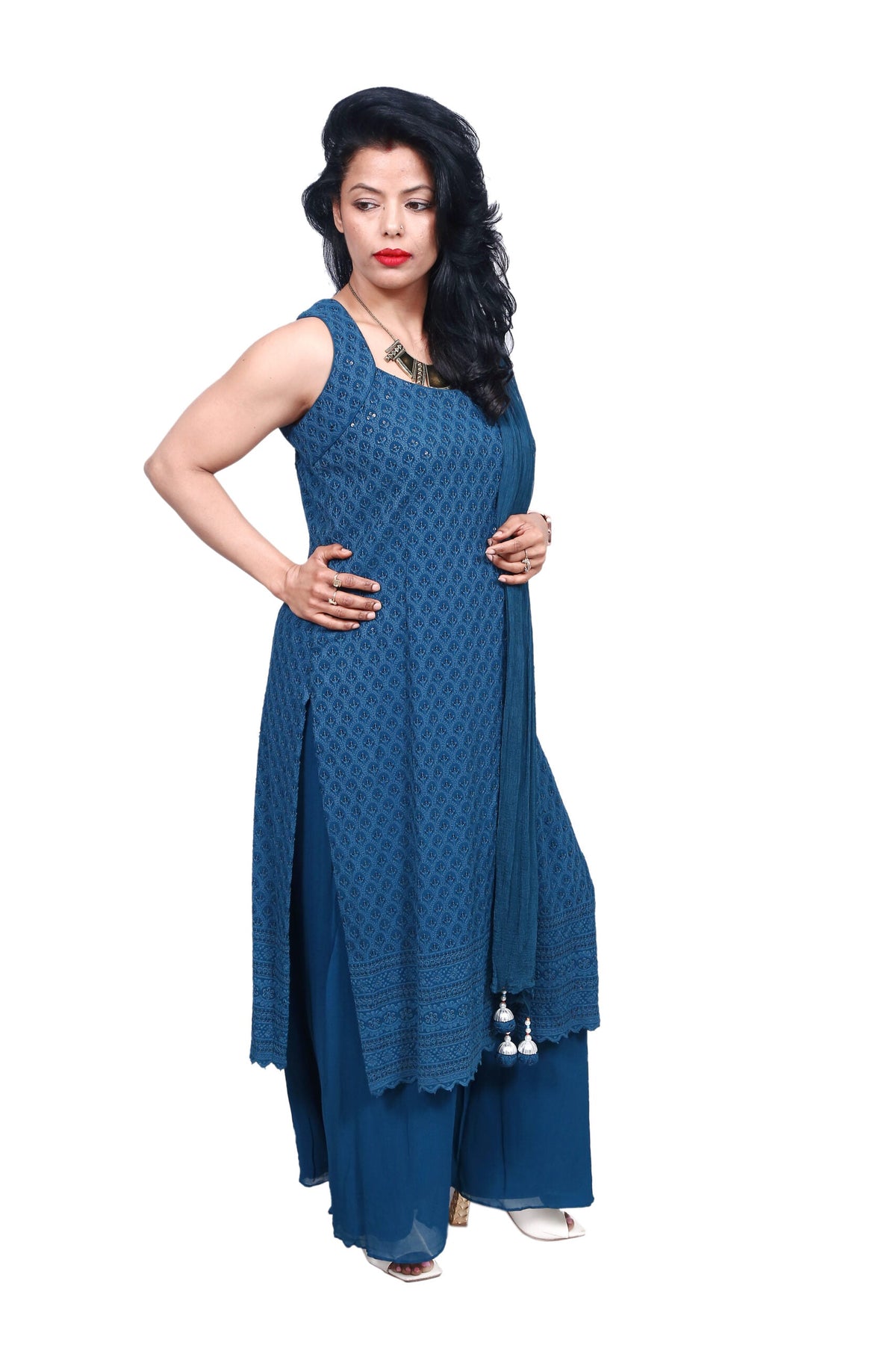 Sequence Dress With Dupatta