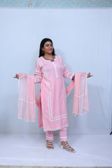 Pink Suit With Dupatta